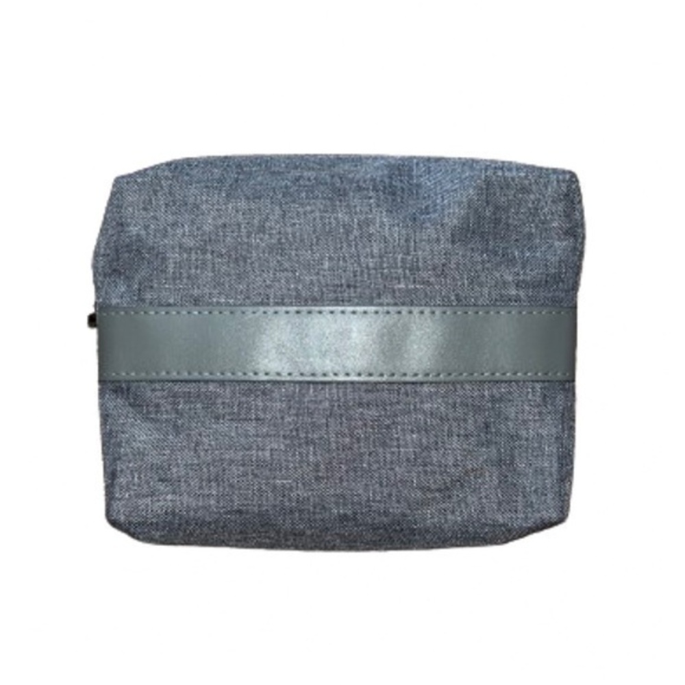 Bulgari gray cosmetic bag NWOT
